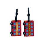 זוג תגים מעוצבים אוטובוס