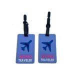זוג תגים מעוצבים WORLD TRAVELER
