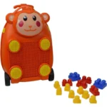 מזוודת ילדים לגו + ערכת לגו תואמת מבית מותג הילדים ZOOLITTLE