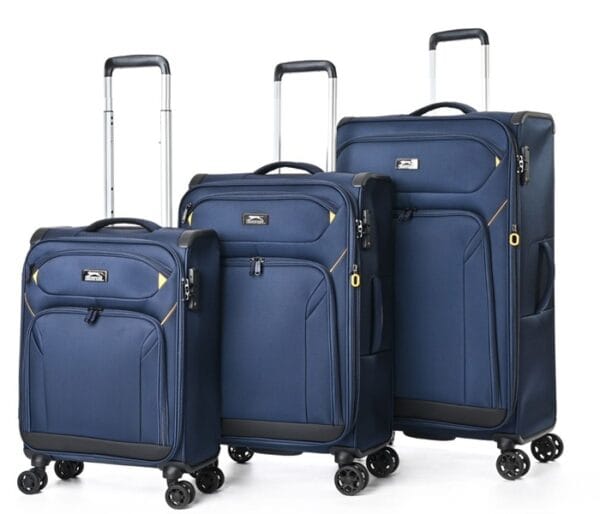 סט 3 מזוודות גודל XL איכותיות 19″+24″+29″ מבית Slazenger – דגם New York- נייבי