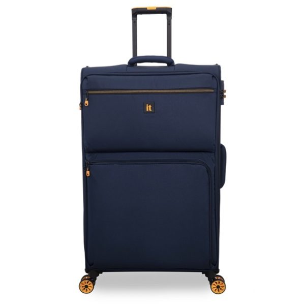 סט מזוודות בד הקלות בעולם 3 יח' 30-25-20 מבית IT Luggage דגם C- כחול2