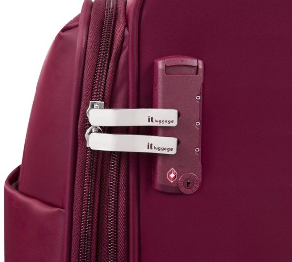 סט מזוודות בד קלות 3 יח' 30-25-20 מבית IT Luggage דגם Lustrous Luxe-יין5