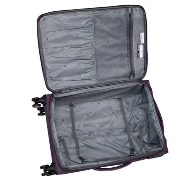 סט מזוודות בד קלות 3 יח' 30-25-20 מבית IT Luggage דגם TELEPORTED- סגול שזיף2