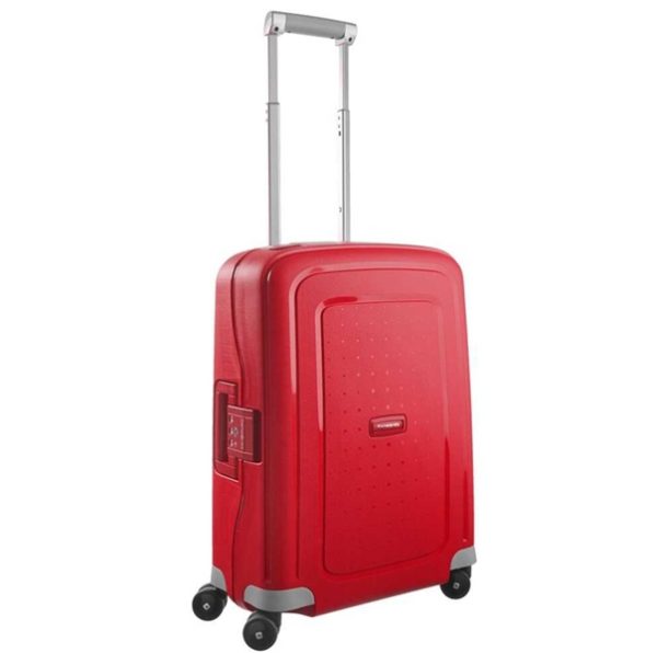 מזוודה קשיחה קטנה עליה למטוס 20'' אינץ' 55cm דגם S’Cure מותג Samsonite - אדום