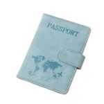 כיסוי דרכון מפה- כחול1